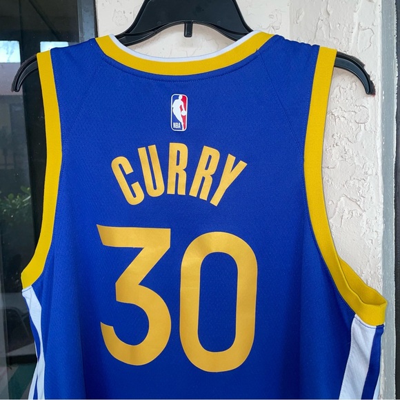 Stephen Curry Golden State Warriors Nike NBA Swingman Jersey Blue Size XL FA20 - Picture 8 of 14